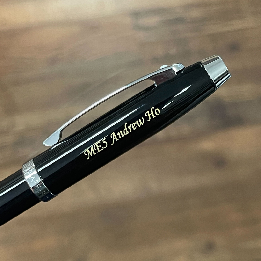 Sheaffer 100 E9338 Glossy Black Lacquer Ballpoint Pen (WW30) — Sheaffer ballpoint pen — reliable smooth-writing everyday pen, at Cityluxe Singapore
