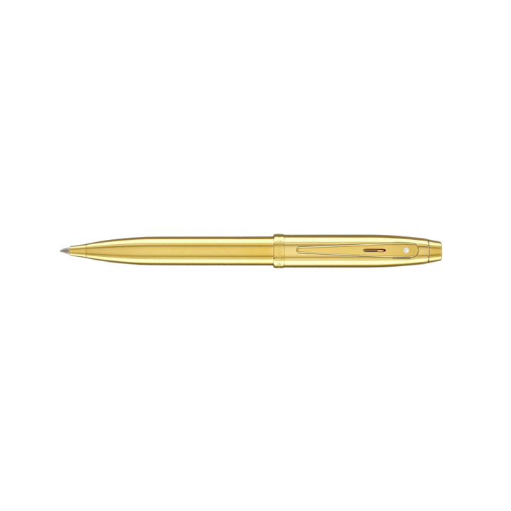 Sheaffer 100 E9372 PVD Gold With PVD Gold Trims Ballpoint Pen (WW30) — Sheaffer ballpoint pen — reliable smooth-writing everyday pen, at Cityluxe Singapore