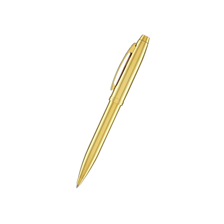 Sheaffer 100 E9372 PVD Gold With PVD Gold Trims Ballpoint Pen (WW30) — Sheaffer ballpoint pen — reliable smooth-writing everyday pen, at Cityluxe Singapore