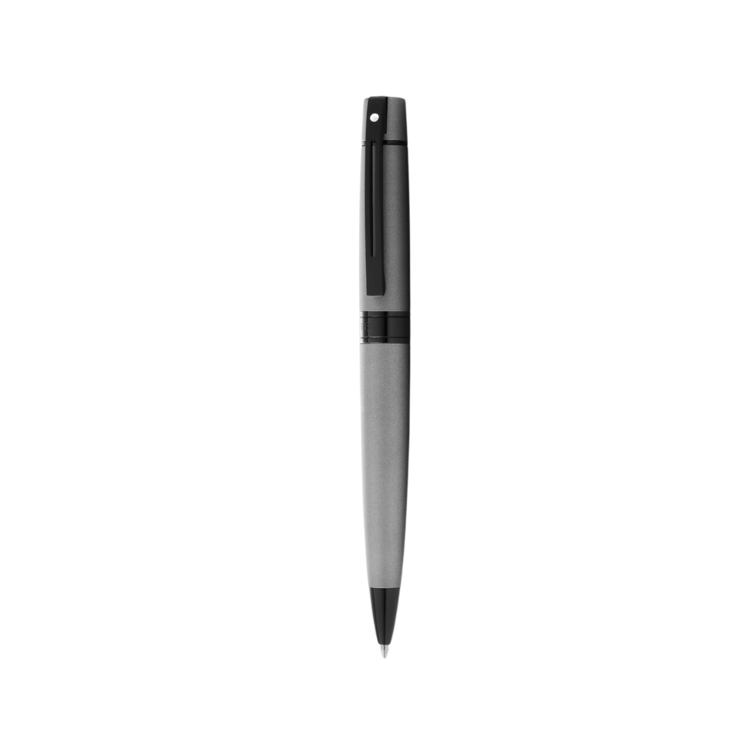 Sheaffer 300 E9345 Matte Gray With Black Trims Ballpoint Pen (WW30) — Sheaffer ballpoint pen — reliable smooth-writing everyday pen, at Cityluxe Singapore