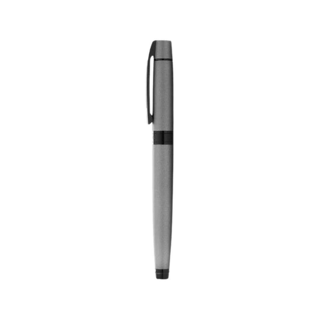 Sheaffer 300 E9345 Matte Gray With Black Trims Rollerball Pen (WW30) — Sheaffer rollerball pen — fluid gel ink writing instrument, at Cityluxe Singapore