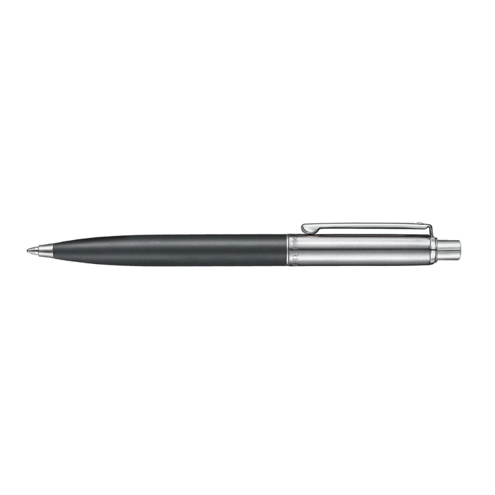 Sheaffer Sentinel Metal 331 Matte Black Barrel and Brished Chrome Cap Ballpoint Pen with Chrome Trims (WW31) — with packaging