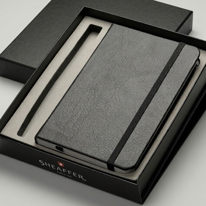 Sheaffer VFM E9405 Matte Black CT Ballpoint Pen with A6 Notebook Gift Set — Sheaffer ballpoint pen — reliable smooth-writing everyday pen, at Cityluxe Singapore