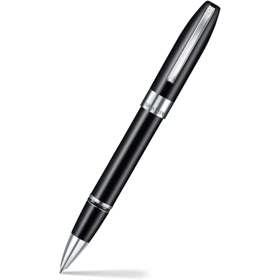 Sheaffer Legacy 9064 Glossy Black Rollerball Pen with Chrome-Plated Trims — capped
