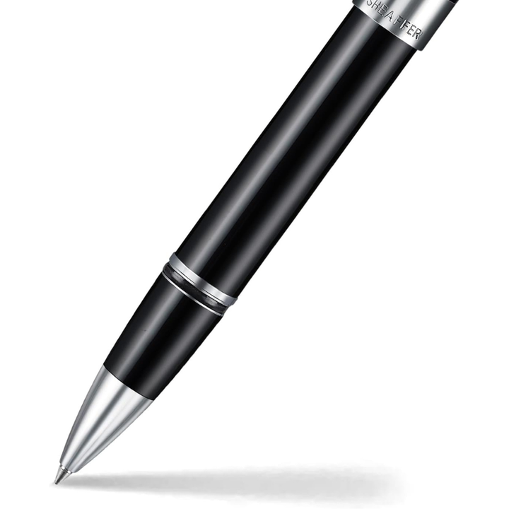 Sheaffer Legacy 9064 Glossy Black Rollerball Pen with Chrome-Plated Trims — tip detail