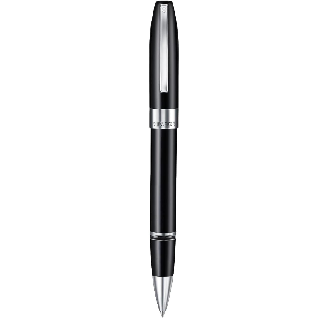 Sheaffer Legacy 9064 Glossy Black Rollerball Pen with Chrome-Plated Trims — with packaging