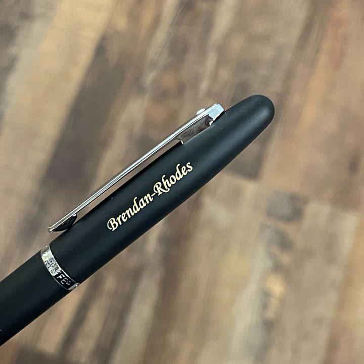 Sheaffer  VFM E9405 Matte Black With Chrome Trims Rollerball Pen (WW31) — Sheaffer rollerball pen — fluid gel ink writing instrument, at Cityluxe Singapore
