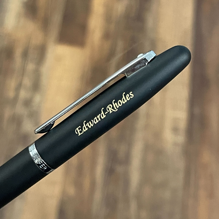 Sheaffer  VFM E9405 Matte Black With Chrome Trims Rollerball Pen (WW31) — Sheaffer rollerball pen — fluid gel ink writing instrument, at Cityluxe Singapore