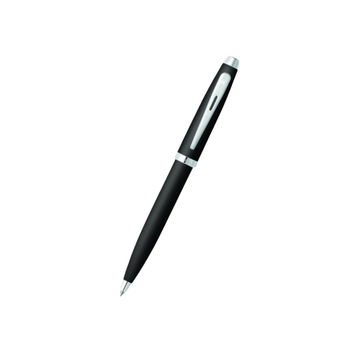 Sheaffer 100 E9317 Matte Black With Chrome Trims  Ballpoint Pen (WW30) — Sheaffer ballpoint pen — reliable smooth-writing everyday pen, at Cityluxe Singapore
