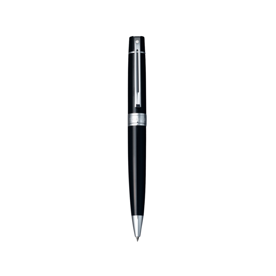 Sheaffer 300 E9312 Glossy Black With Chrome Trim Ballpoint Pen (WW30) — Sheaffer ballpoint pen — reliable smooth-writing everyday pen, at Cityluxe Singapore