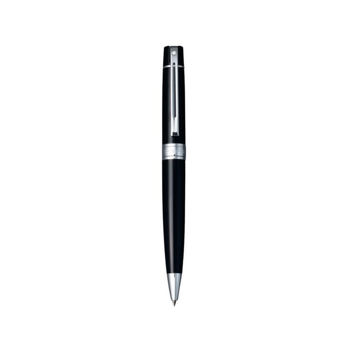 Sheaffer 300 E9312 Glossy Black With Chrome Trim Ballpoint Pen (WW30) — Sheaffer ballpoint pen — reliable smooth-writing everyday pen, at Cityluxe Singapore