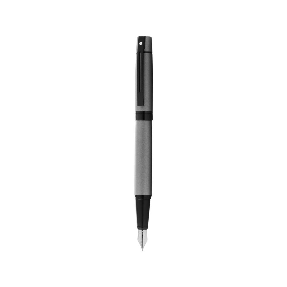 Sheaffer 300 E9345 Matte Gray With Black Trims Fountain Pen   (WW30) — Sheaffer fountain pen — precision nib writing instrument, at Cityluxe Singapore stationery store