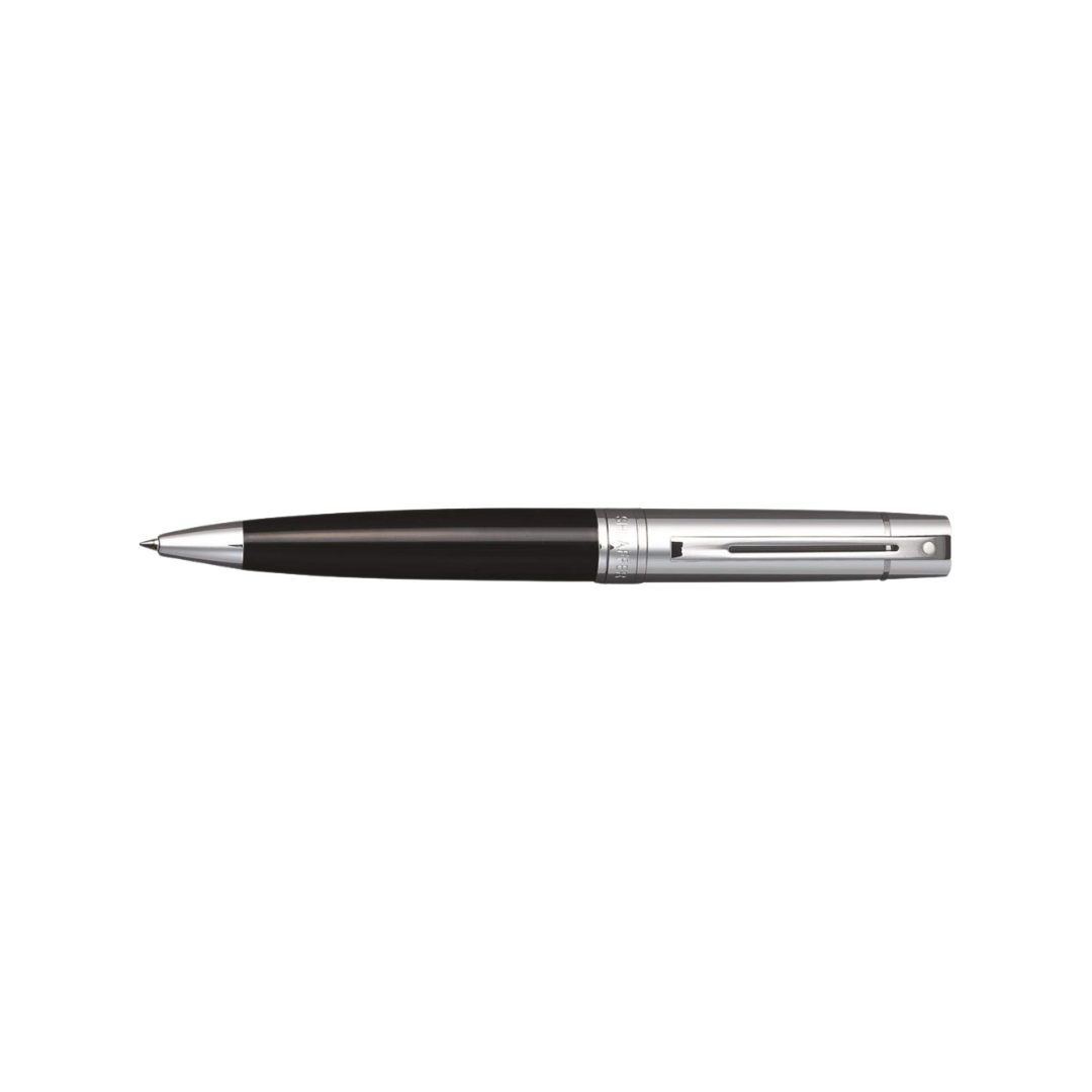 Sheaffer 300 E9314 Glossy Black Barrel and Bright Chrome Cap Ballpoint Pen (WW30) — Sheaffer ballpoint pen — reliable smooth-writing everyday pen, at Cityluxe Singapore