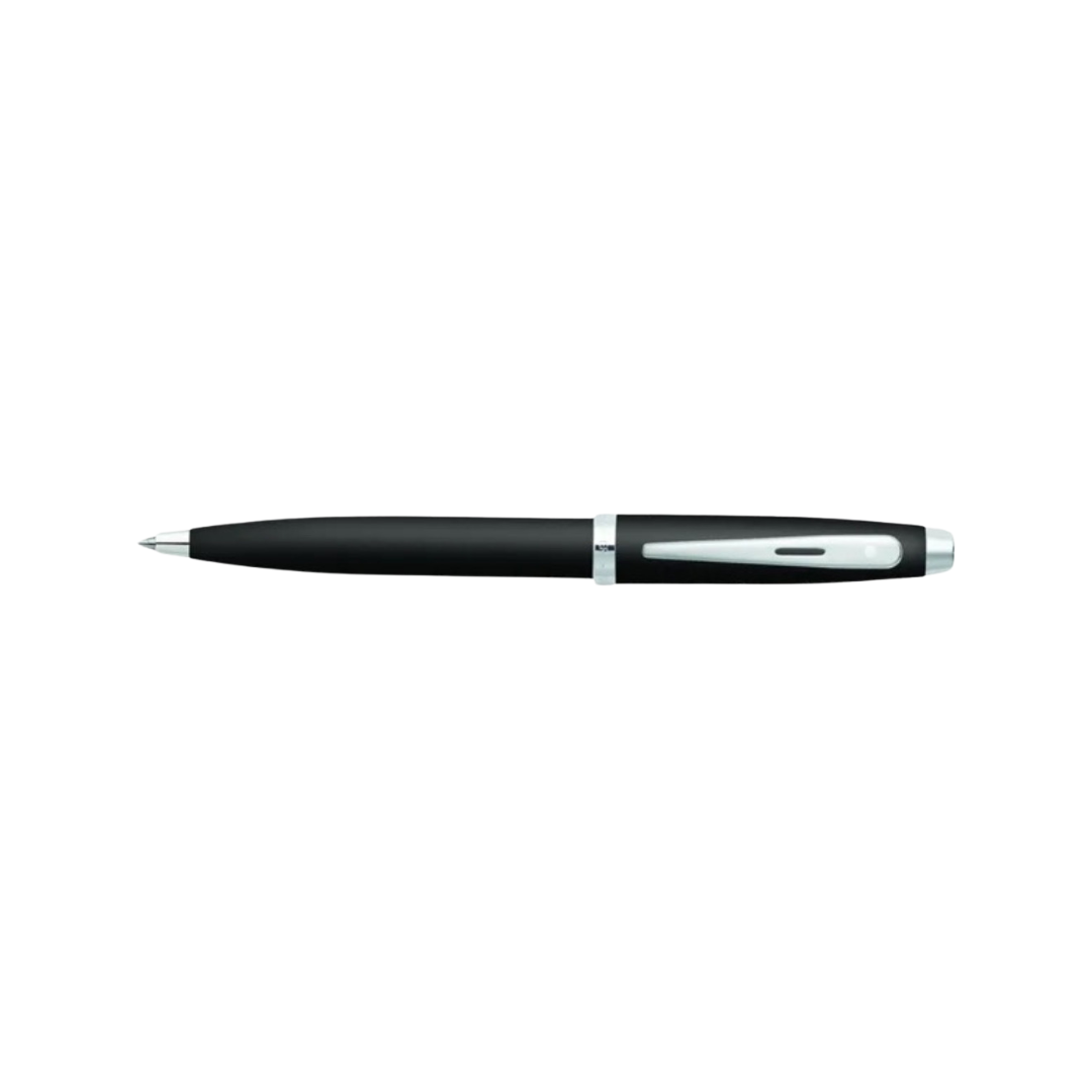 Sheaffer 100 E9317 Matte Black With Chrome Trims  Ballpoint Pen (WW30) — Sheaffer ballpoint pen — reliable smooth-writing everyday pen, at Cityluxe Singapore
