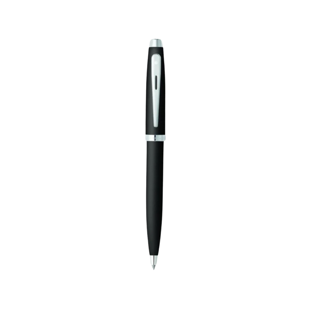 Sheaffer 100 E9317 Matte Black With Chrome Trims  Ballpoint Pen (WW30) — Sheaffer ballpoint pen — reliable smooth-writing everyday pen, at Cityluxe Singapore