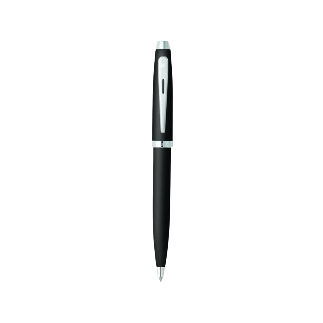 Sheaffer 100 E9317 Matte Black With Chrome Trims  Ballpoint Pen (WW30) — Sheaffer ballpoint pen — reliable smooth-writing everyday pen, at Cityluxe Singapore