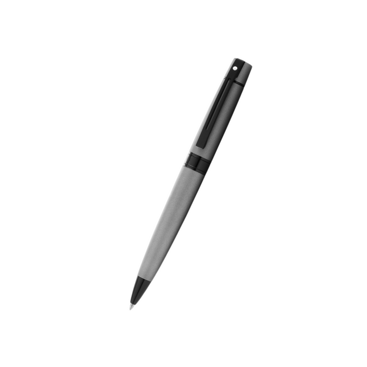 Sheaffer 300 E9345 Matte Gray With Black Trims Ballpoint Pen (WW30) — Sheaffer ballpoint pen — reliable smooth-writing everyday pen, at Cityluxe Singapore