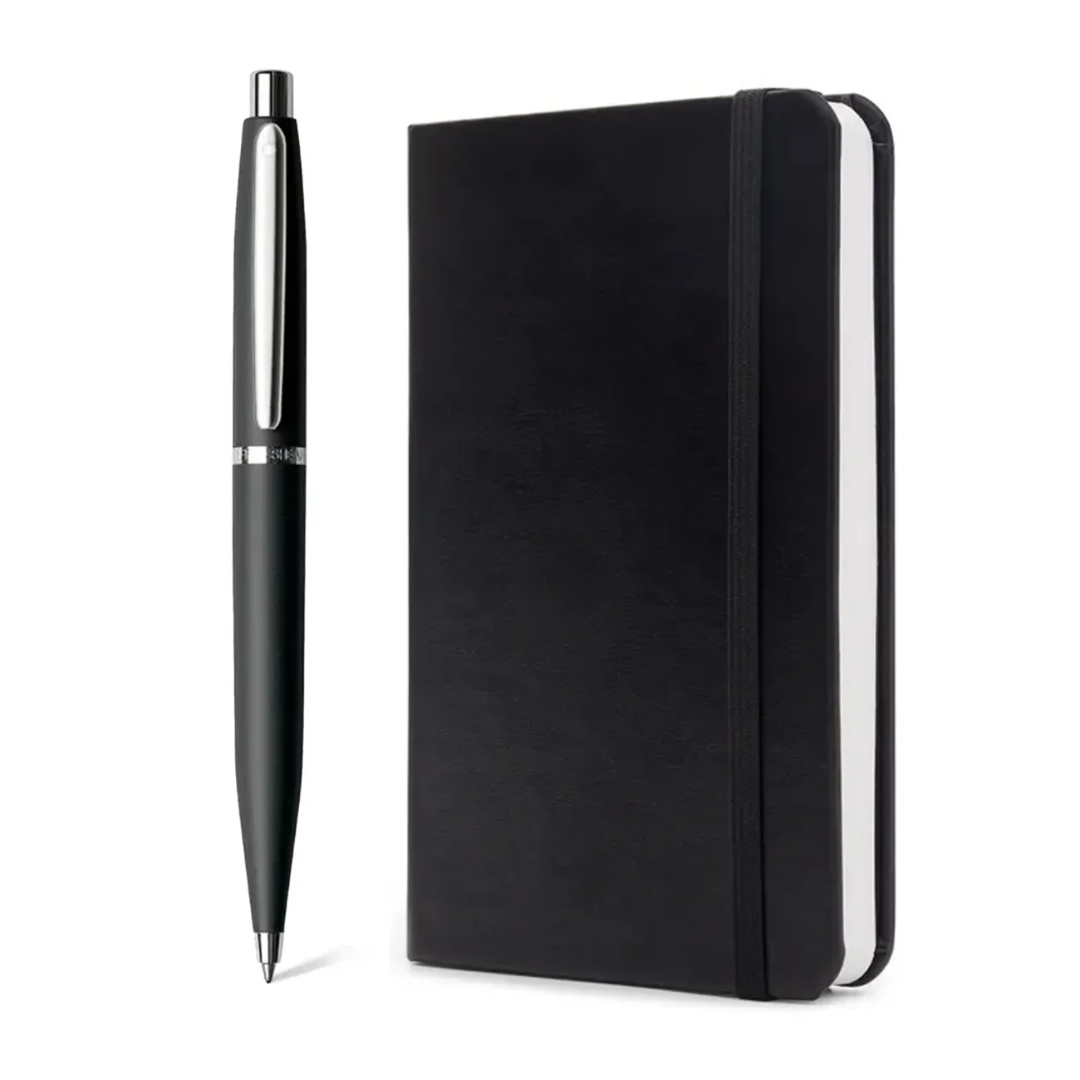 Sheaffer VFM E9405 Matte Black CT Ballpoint Pen with A6 Notebook Gift Set — Sheaffer ballpoint pen — reliable smooth-writing everyday pen, at Cityluxe Singapore