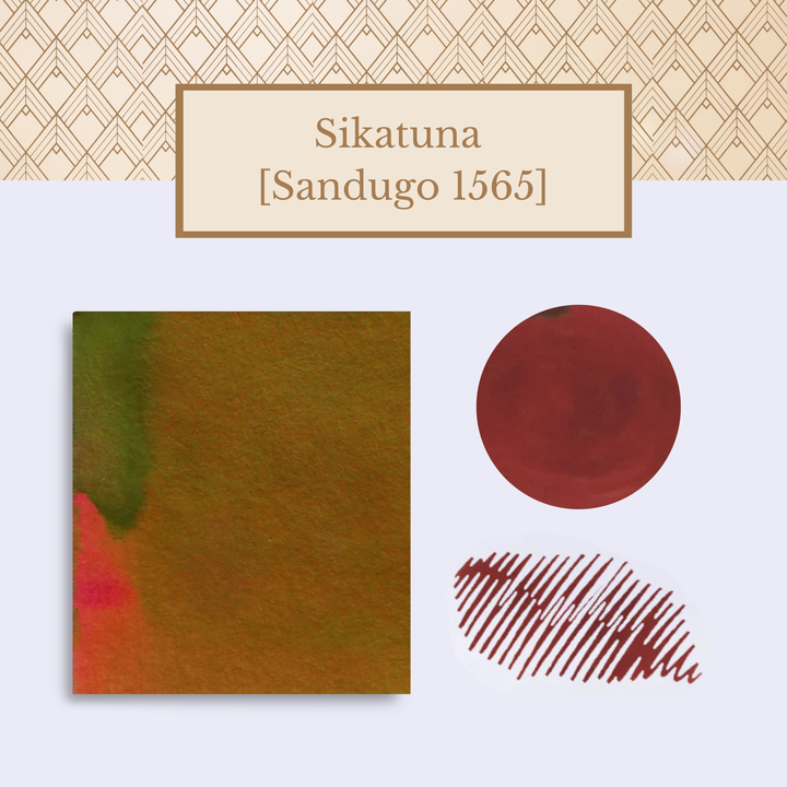 Vinta Inks 30ml Ink Bottle Sikatuna (Sandugo 1565) — Vinta Inks fountain pen ink — premium bottled ink for writing, at Cityluxe Singapore