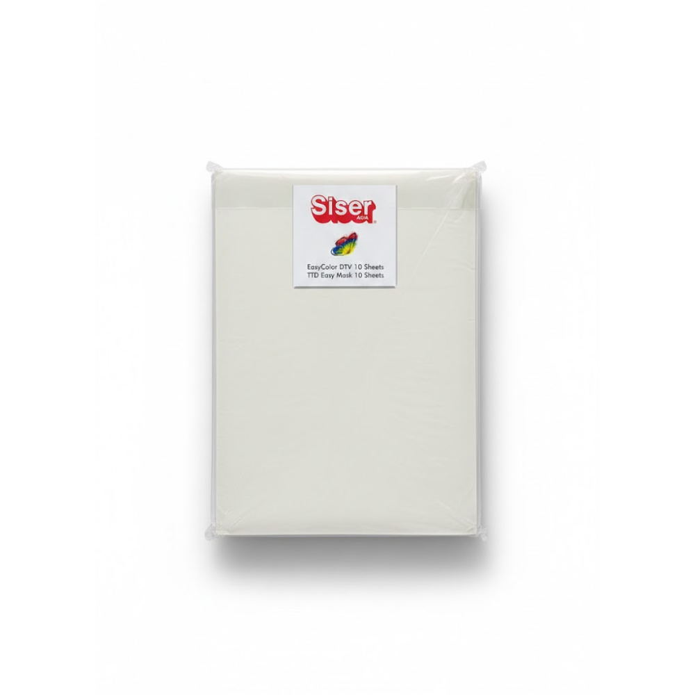 Siser EASYColor Starter Pack (10sheets EASYColor + 10 Masking Film) — front view