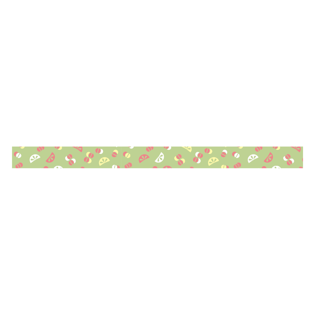 MT 1P Kamoi Retro Design Washi Tape - Small Pattern — applied on surface