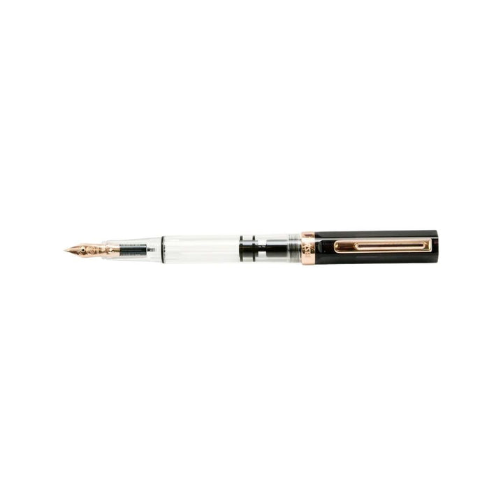 TWSBI ECO Fountain Pen in Smoke with Rose Gold Trim — TWSBI fountain pen — precision nib writing instrument, at Cityluxe Singapore stationery store