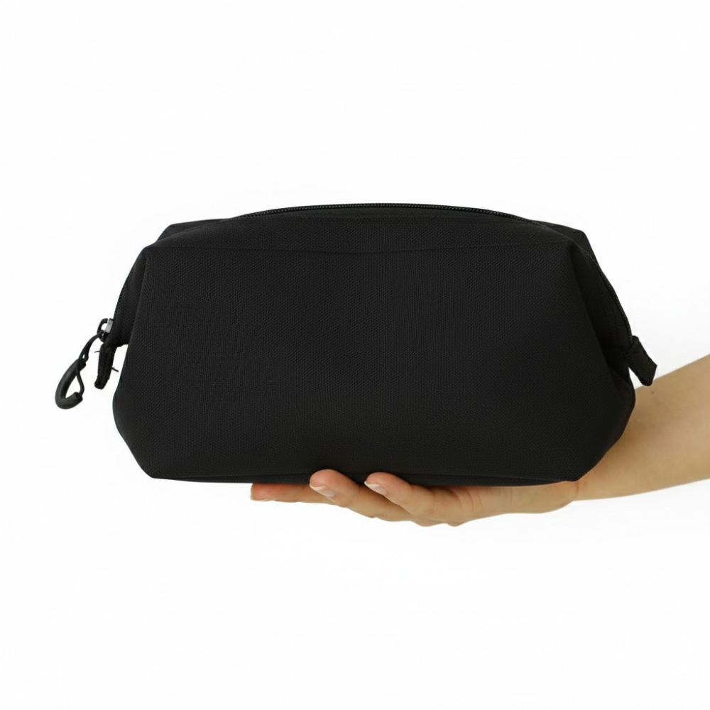 nähe Soft Gadget Pouch L in Black — Hightide carrying pouch — stationery storage and organisation, at Cityluxe Singapore