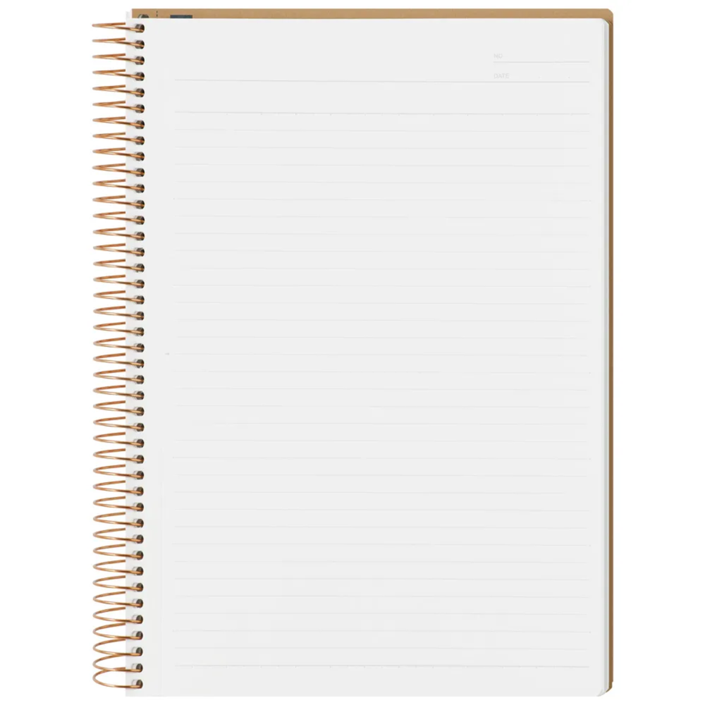 Maruman A5 Spiral Note BASIC 6.5mm 150 Sheet — side view