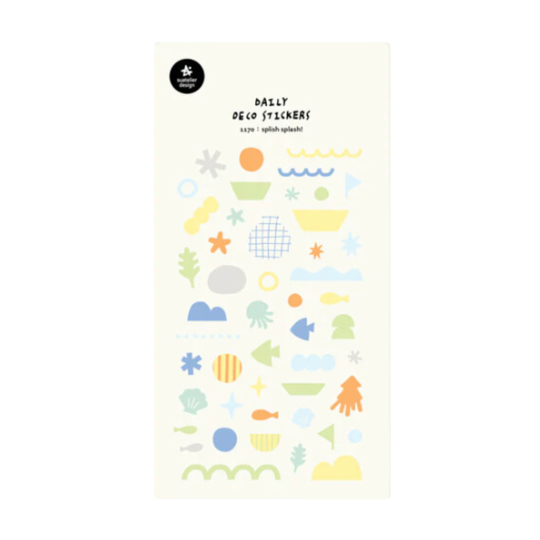 Suatelier Daily Deco Sticker - Splish Splash! — front view