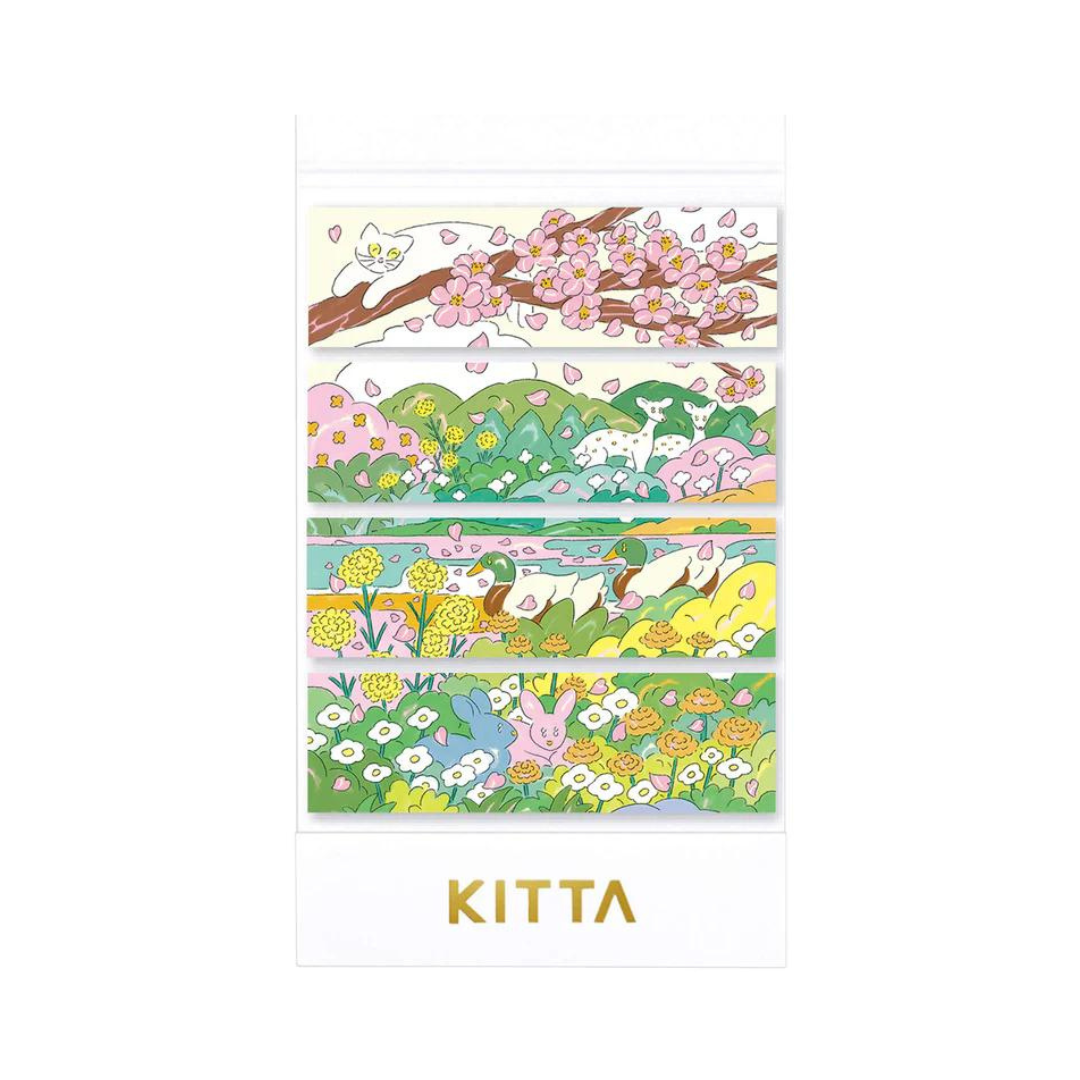 KITTA Compact Masking Tape Sticker - Spring Wind — front view