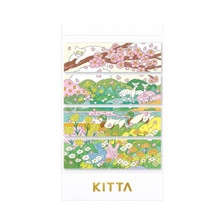 KITTA Compact Masking Tape Sticker - Spring Wind — front view