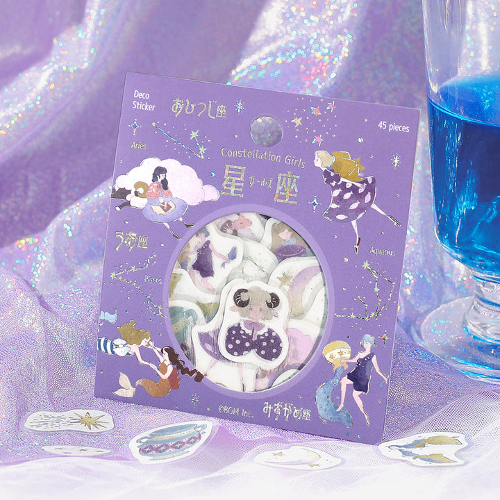 BGM Foil Stamping Flake Seal: Star Poem - Aquarius, Pisces &amp; Aries — in use
