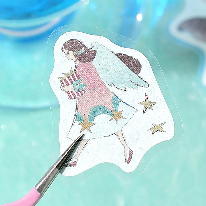 BGM Foil Stamping Flake Seal: Star Poem - Leo, Virgo &amp; Libra — detail view