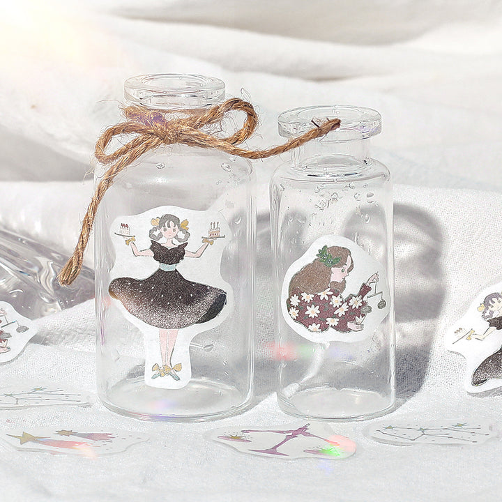 BGM Foil Stamping Flake Seal: Star Poem - Leo, Virgo &amp; Libra — angle view