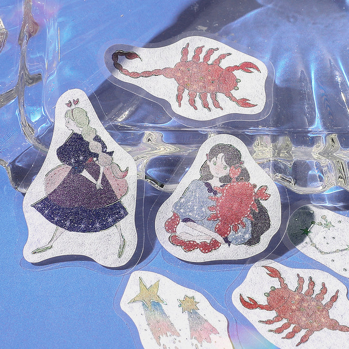 BGM Foil Stamping Flake Seal: Star Poem - Scorpio, Sagittarius &amp; Capricorn — close-up