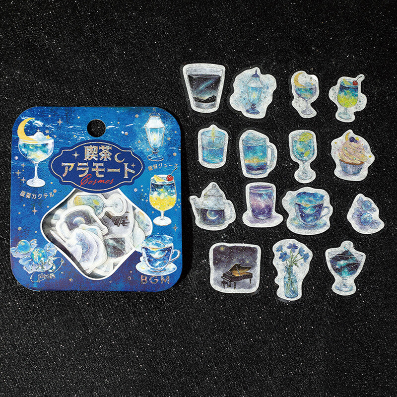 BGM Foil Stamping Flake Seal: Cafe Alamode a Space - Stardust in the Deep Sea — side view