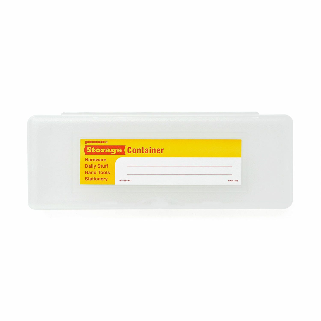 Penco Container Pen Case in Clear — Hightide storage caddy — premium stationery and lifestyle, at Cityluxe Singapore