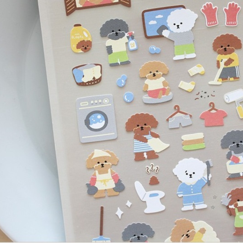 Suatelier Daily Deco Sticker - Cleaning Day — angle view