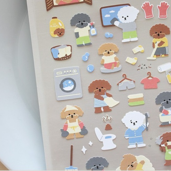 Suatelier Daily Deco Sticker - Cleaning Day — angle view