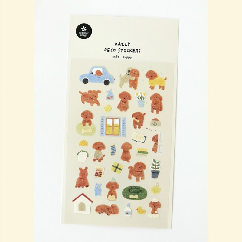 Suatelier Daily Deco Sticker - Puppy — close-up