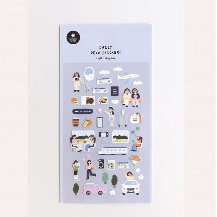 Suatelier Daily Deco Sticker - Vlog Trip — detail view