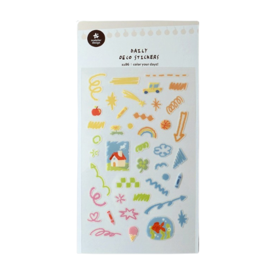 Suatelier Daily Deco Sticker - color your days! — front view