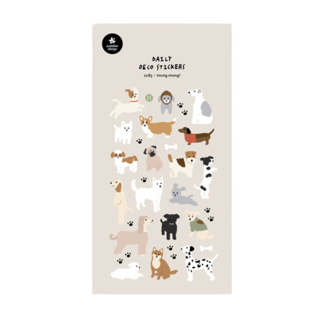 Suatelier Daily Deco Sticker - mung mung! — front view