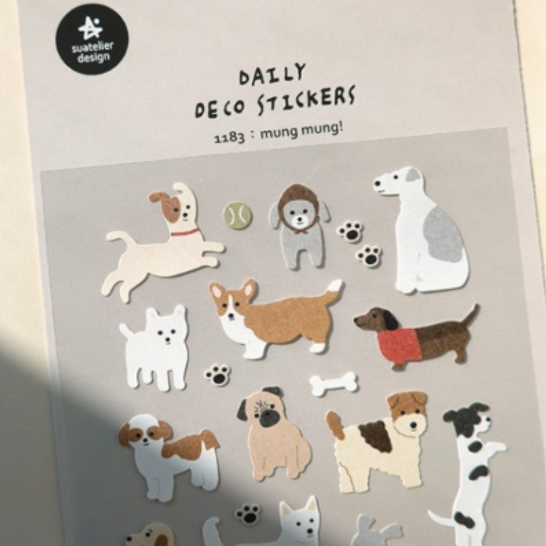 Suatelier Daily Deco Sticker - mung mung! — in use