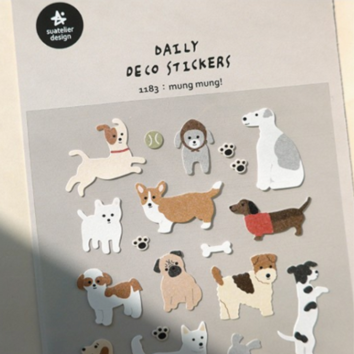 Suatelier Daily Deco Sticker - mung mung! — in use