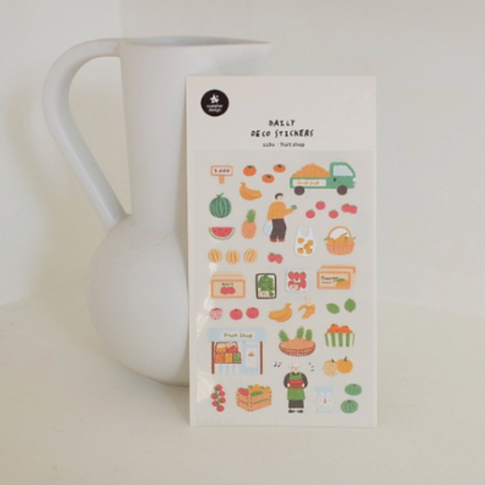 Suatelier Daily Deco Stickers - Fruit Shop — side view