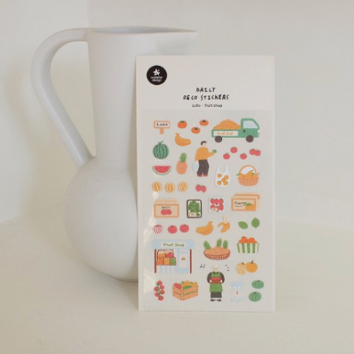Suatelier Daily Deco Stickers - Fruit Shop — side view