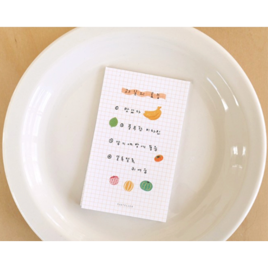Suatelier Daily Deco Stickers - Fruit Shop — with packaging
