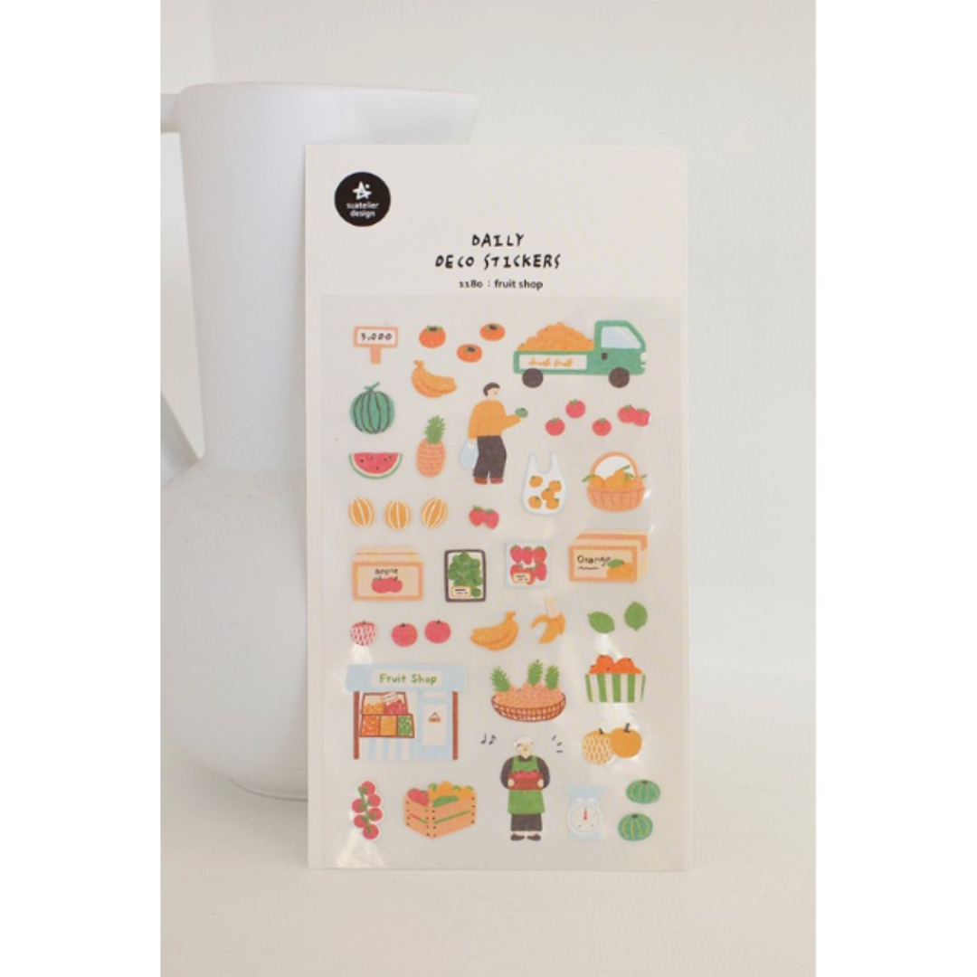 Suatelier Daily Deco Stickers - Fruit Shop — detail view