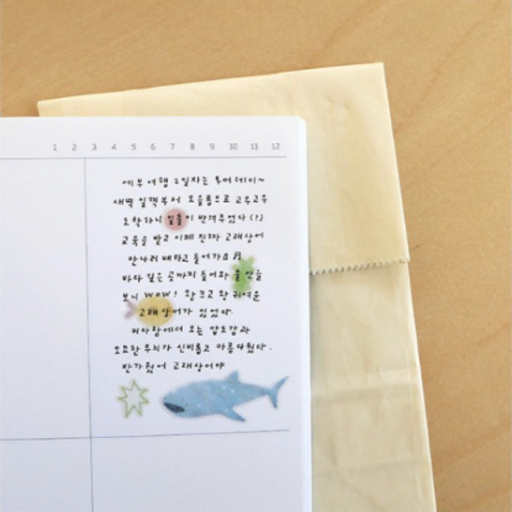 Suatelier Daily Deco Stickers - aqua aqua — flat lay